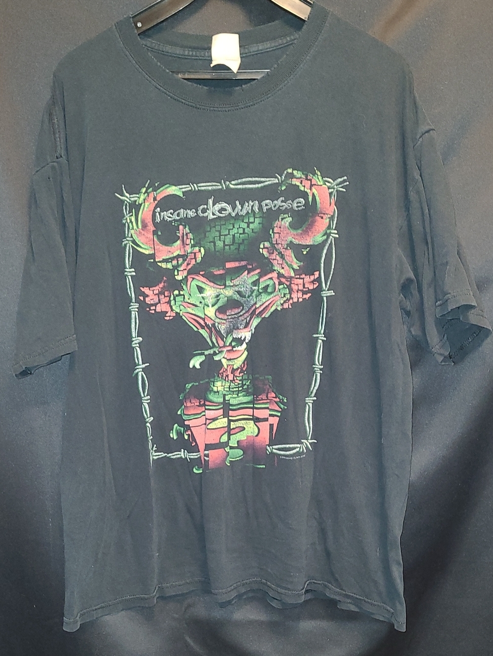 Vintage 2000 Y2k ICP Black Graphic Tee DISTRESSED INSAINE CLOWN POSSE